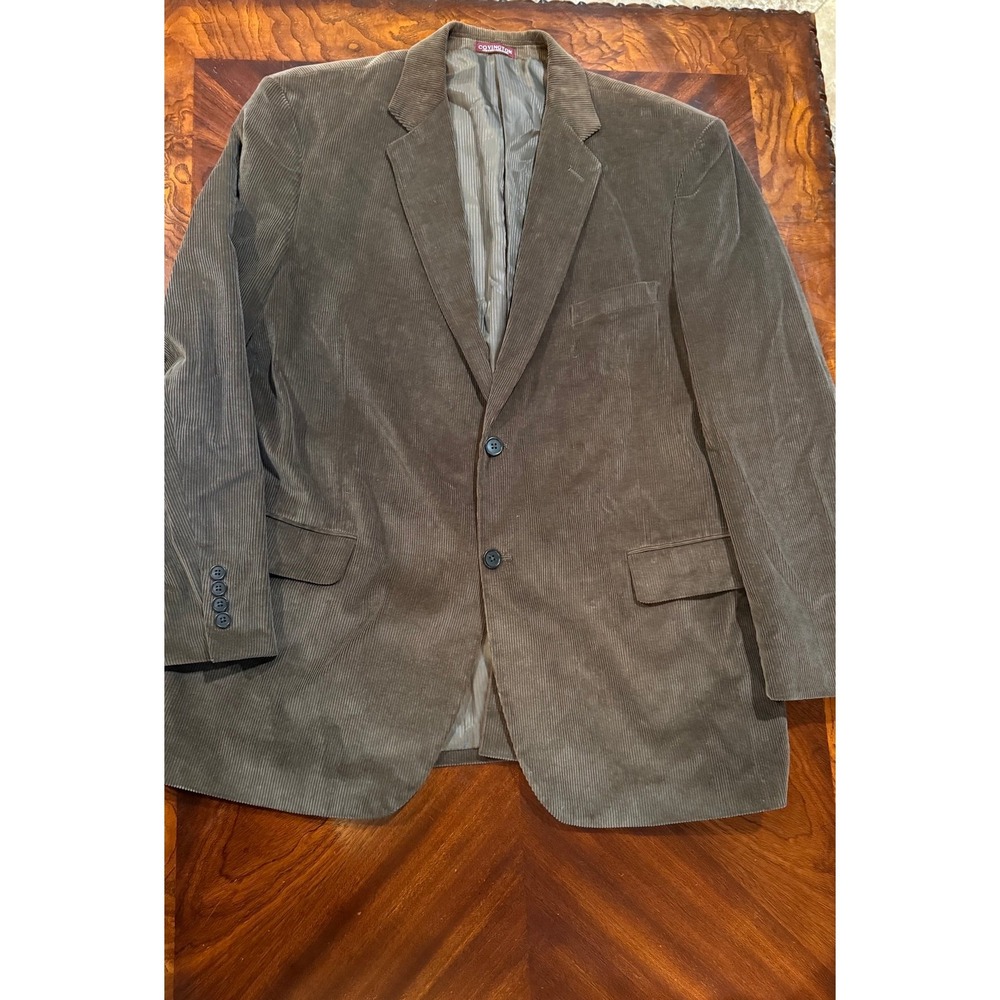 Covington Men's Brown Corduroy Blazer‎ Jacket 46R